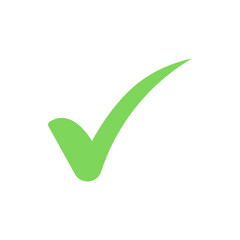 green checkmark icon on transparent background