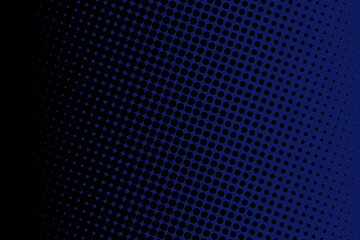 Blue gradient abstract halftone background with circles and modern design elements