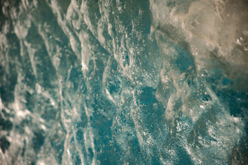Ice wall in the Swiss mountain