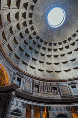 Obraz premium Pantheon ancient temple in Rome, Italy