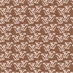 Abstract vintage squiggle seamless pattern. Gender neutral artistic repeatable curl for background, wallpaper and hand drawn design. 