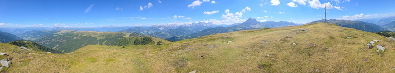 Monte Muro Maurerberg Dolomites huge panorama landscape in summer season
