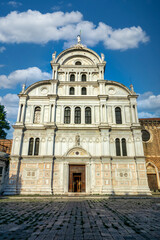 Fototapeta premium Facade of San Zaccaria Church in Venice, Italy