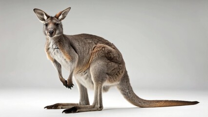 Kangaroo on studio background