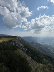 clouds over the mountains