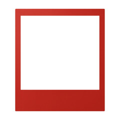 PNG Red photo frame template