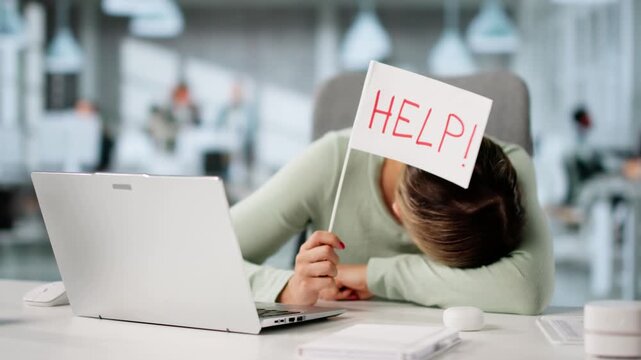 Overwhelmed Woman Seeks Help