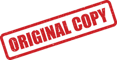 Red rubber stamp with the words Original Copy clearly visible