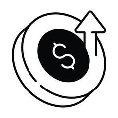 Arrow Up icon vector