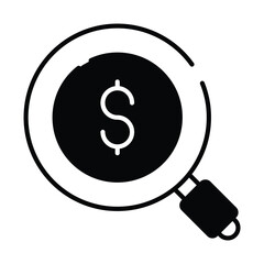Sales Search icon vector