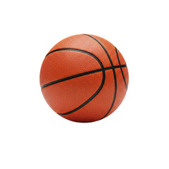 Fototapeta premium Classic Orange Basketball with Black Lines Isolated on transparent Background