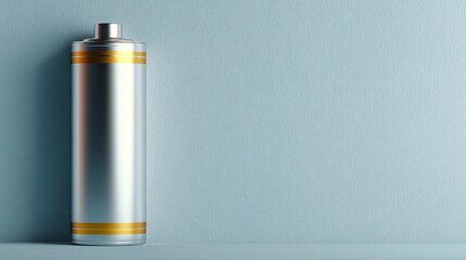 A silicon battery is depicted in isolation, set against a stark background, emphasizing its role as a source of power and a symbol of connection