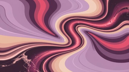 Obraz premium Abstract Swirling Marble Texture in Muted Pink, Purple, and Beige Tones