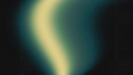 Abstract yellow green neon gradient background with dark grainy texture and glowing light effect