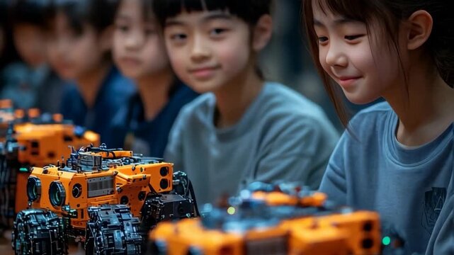 Young Engineers: Kids Building Robots, Learning, and Smiling