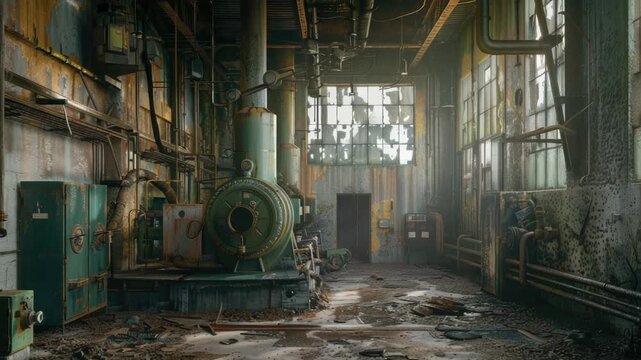 Industrial heritage with a working steam engine, great for historical or nostalgic scenes