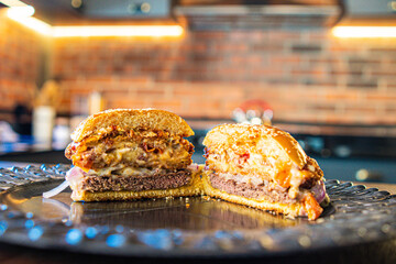 Hamburguer delicioso e saboroso