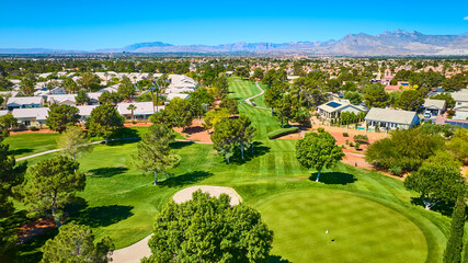 Aerial Golf Course and Residential Community Las Vegas Nevada