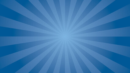Energetic Blue Radiant Sunburst Dynamic High Quality Background with Light Burst Effect