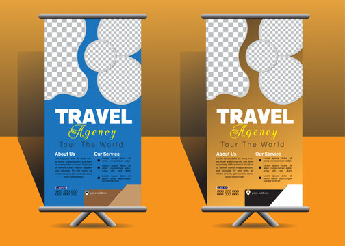 creative and organic business consultancy travel rollup banner design
