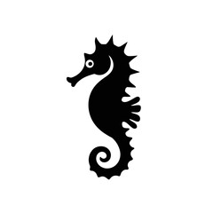 Seahorse Icon Marine Animal Ocean Symbol