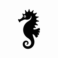 Seahorse Icon Marine Animal Ocean Symbol
