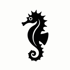 Seahorse Icon Marine Animal Ocean Symbol