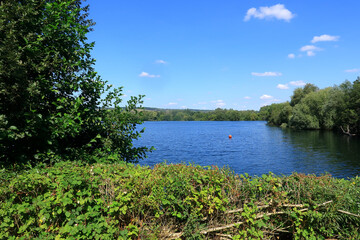 Leybourne Lake on a beautiful sunny summers day