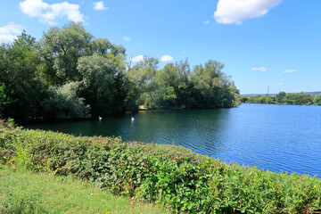 A view around the edge of the Lake at Leybourne