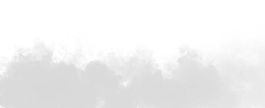 White gray stage smoke mist effect transparent PNG, isolated background cutout, fog machine cloud