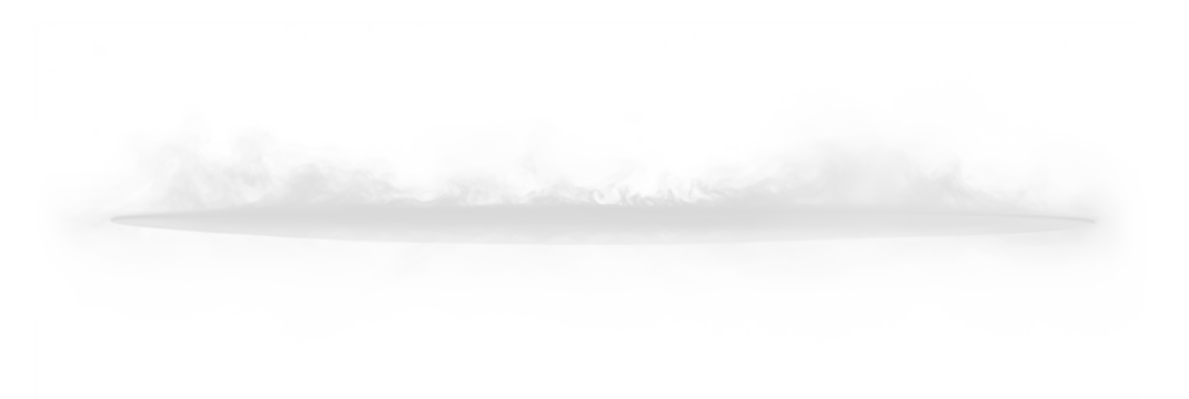 White stage floor smoke effect for product presentation transparent PNG, isolated background cutout - Powered by Adobe