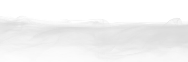 Fototapeta premium Translucent white mist vapor flow effect transparent PNG, isolated background cutout