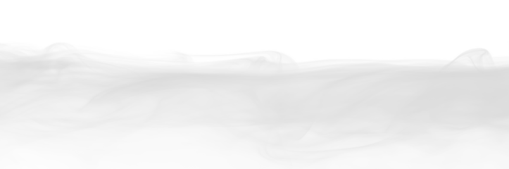 Translucent white mist vapor flow effect transparent PNG, isolated background cutout