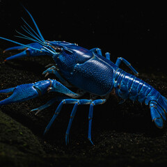 Blue Crawfish Animals