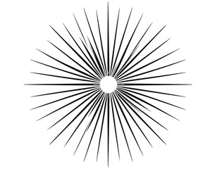 Obraz premium Circular radiating lines