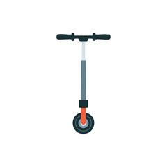 Simple Illustration of a Kick Scooter For Children and Adults, Vector Design