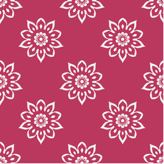 Floral Seamless Pattern Vector Background
