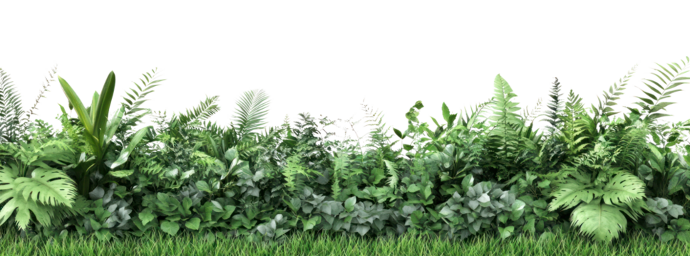 PNG Dried grass border plants green background.