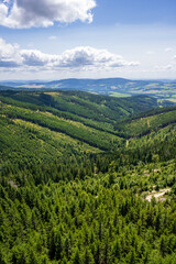 Obraz premium View of the Jesenik mountains, Lower Morava, Czech republic