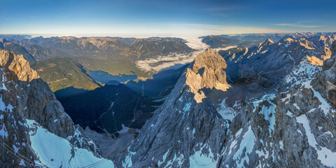 Zugspitze Blick Nach Norden