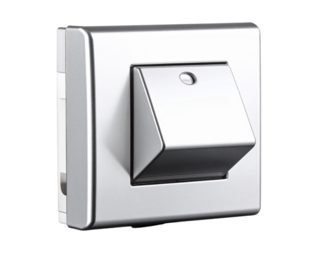 Toggle Switch with Metal Lever, Isolated on White Background - Powered by Adobe