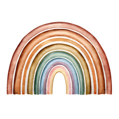 Fototapeta premium Boho Rainbow PNG Clipart with Bohemian Style