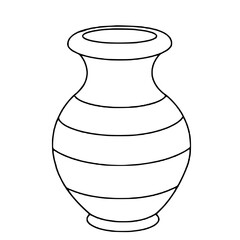 vase on a white background