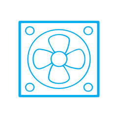 Cooling Fan Line Icon