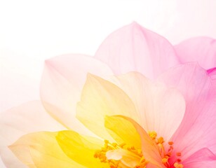 Obraz premium Close-up of a dahlia flower with soft pastel colors