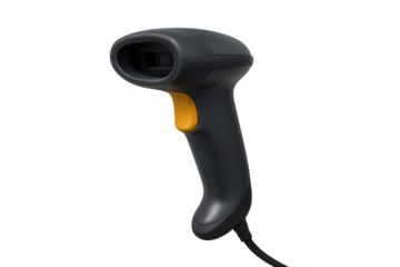 Barcode scanner on transparent background, ready for your design