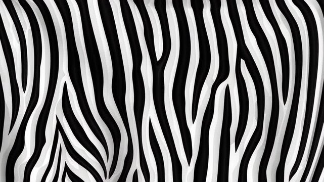 Zebra Stripes: A mesmerizing close-up captures the iconic black and white stripes of a zebra's coat, showcasing the patterns of natural beauty.