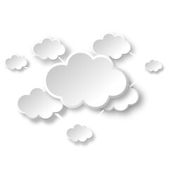 connecting cloud illustration background