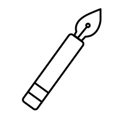 vector illustration of a pen
