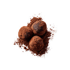 Gourmet Chocolate Truffles Dusted with Cocoa Powder